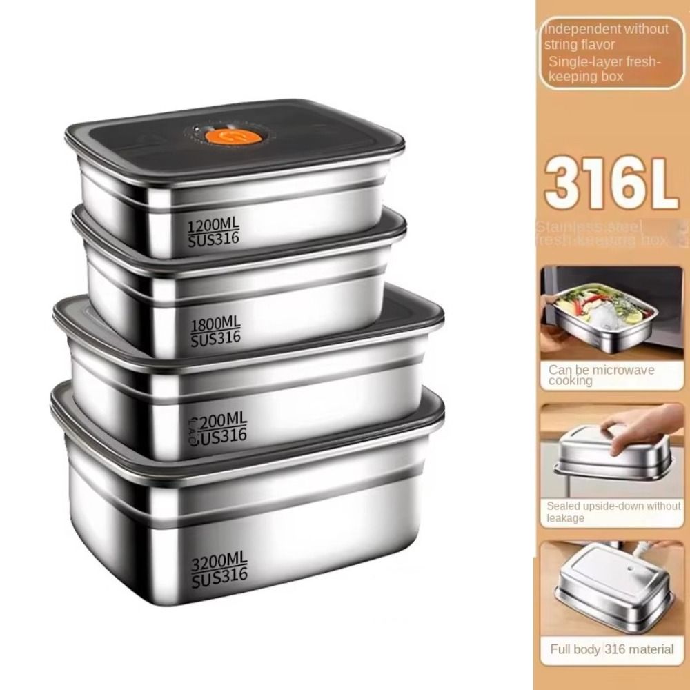 Stainless Steel Camping Lunch  - огляд і ціна Meal Prep Lunch Boxes