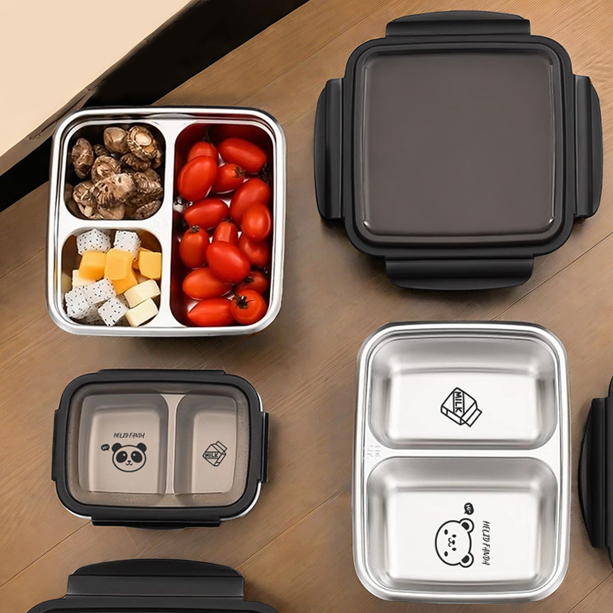 WORTHBUY 2/3 Grids 304 Stainle - огляд і ціна Meal Prep Lunch Boxes