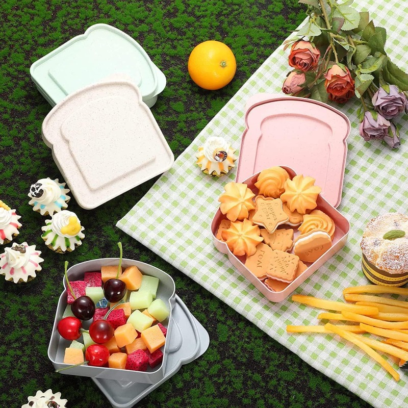 1/4pcs Sandwich Container Lunc - огляд і ціна Meal Prep Lunch Boxes