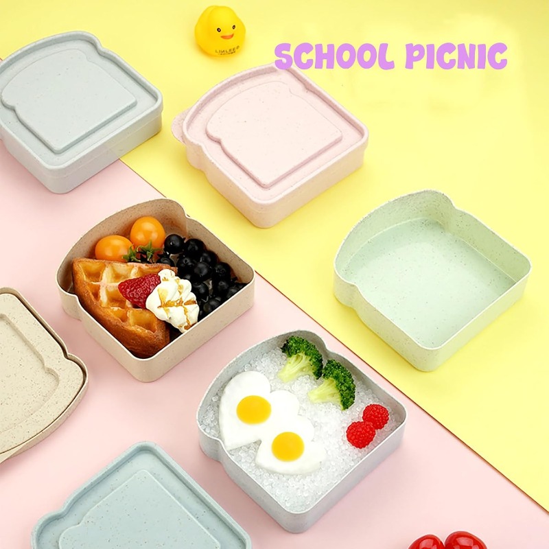 1/4pcs Sandwich Container Lunc - огляд і ціна Meal Prep Lunch Boxes