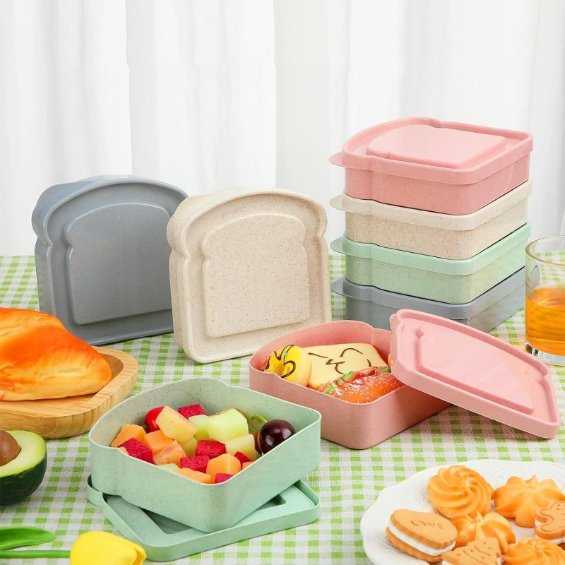 1/4pcs Sandwich Container Lunc - огляд і ціна Meal Prep Lunch Boxes