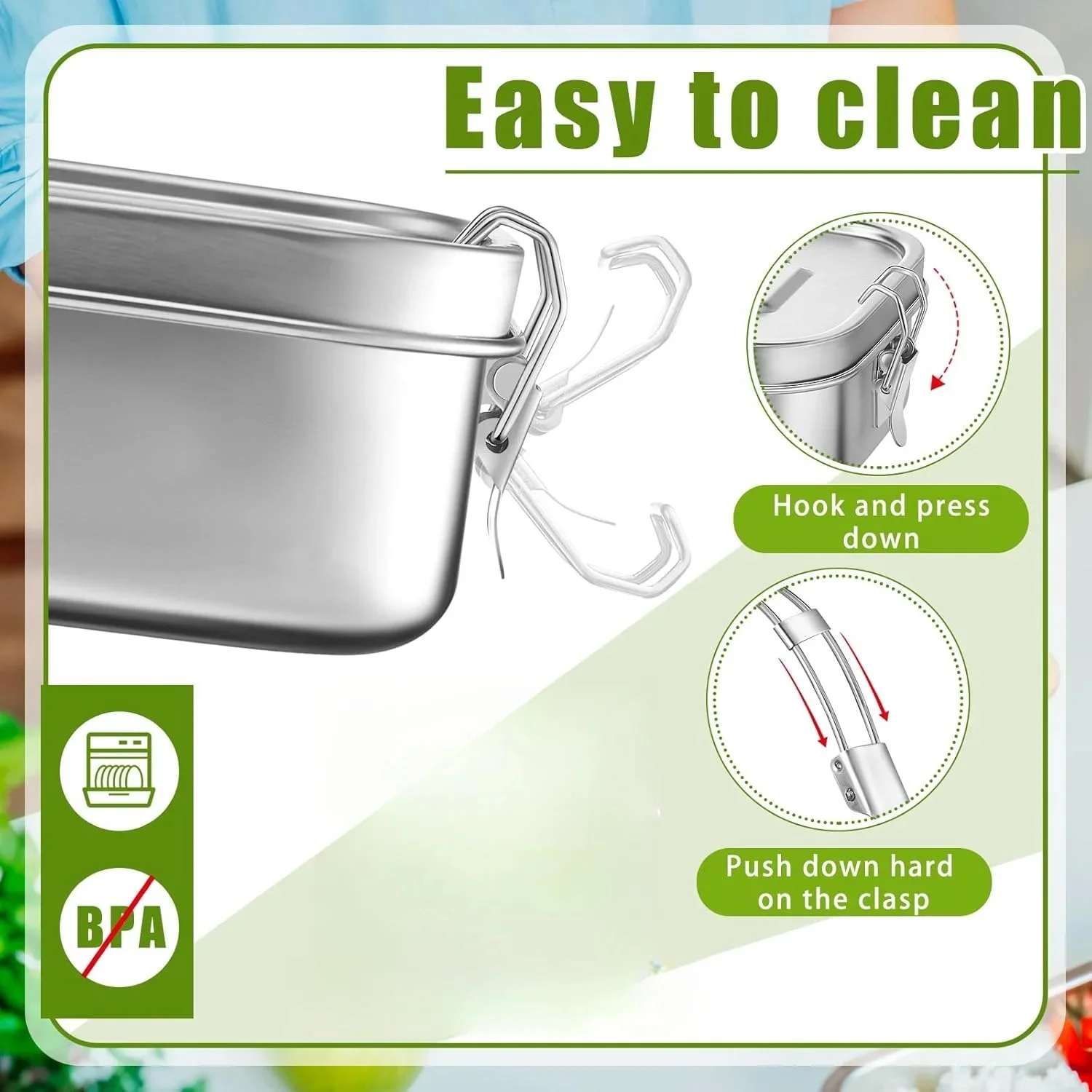 Stainless Steel Lunch Box for  - огляд і ціна Meal Prep Lunch Boxes