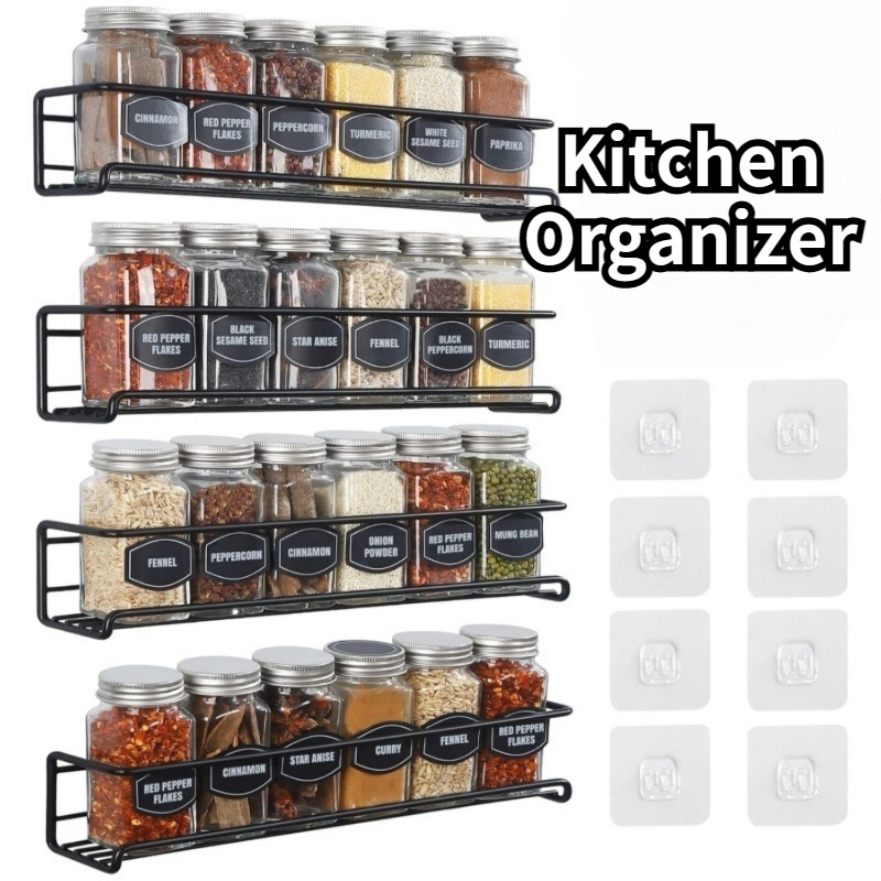 2PCS Kitchen Spice Rack Metal  - огляд і ціна Spice Jar Labels