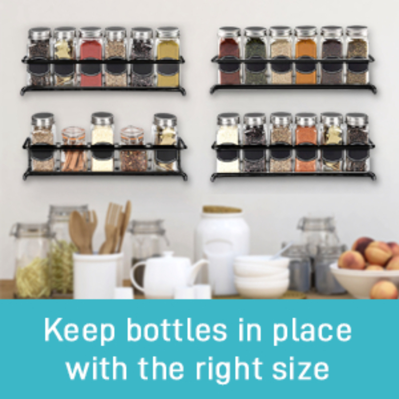2PCS Kitchen Spice Rack Metal  - огляд і ціна Spice Jar Labels