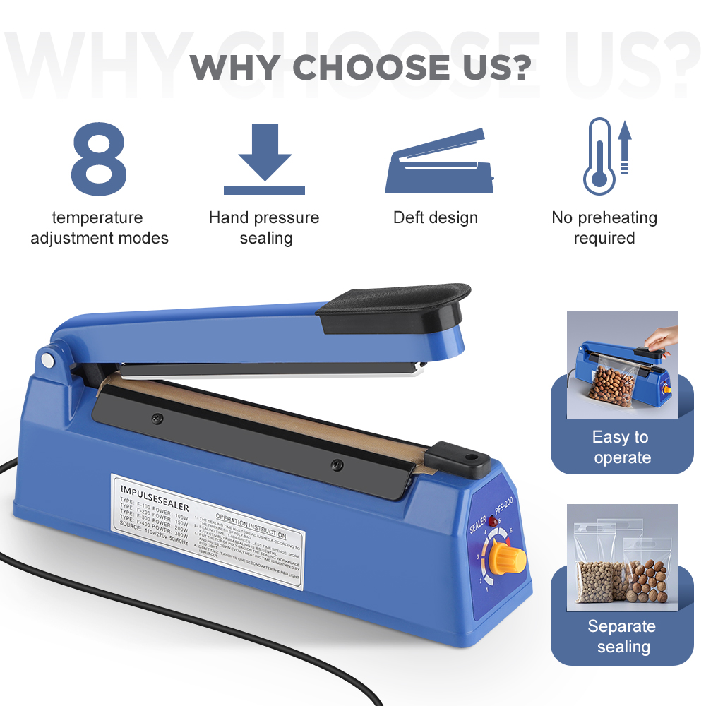 Impulse Sealer Machine Kitchen - огляд і ціна Meal Prep Vacuum Seal Containers