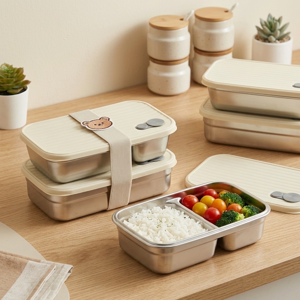 Stainless Steel Bento Box Meta - огляд і ціна Meal Prep Lunch Boxes