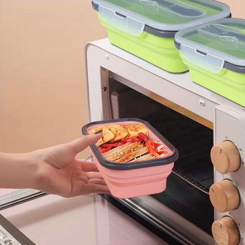 Healthy Portable Collapsible F - огляд і ціна Meal Prep Lunch Boxes