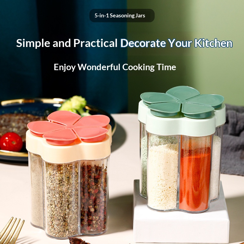 1PC 5-Compartment Flip Spice J - огляд і ціна Spice Jar Labels