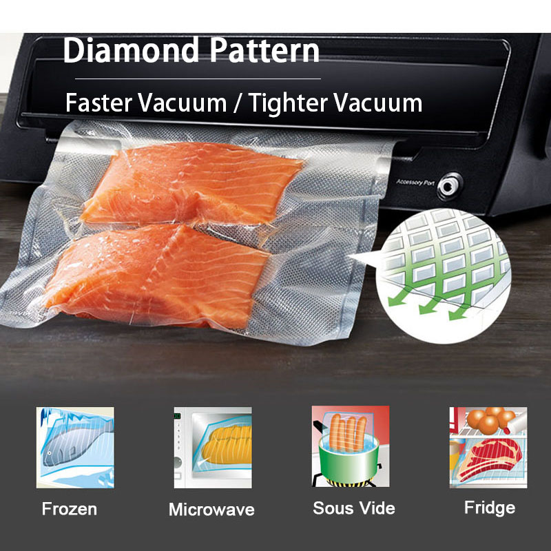 Custom Length Vacuum Sealer Ba - огляд і ціна Meal Prep Vacuum Seal Containers