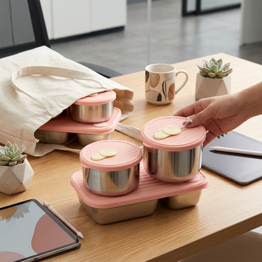 Microwave Safe 304 Stainless S - огляд і ціна Meal Prep Lunch Boxes