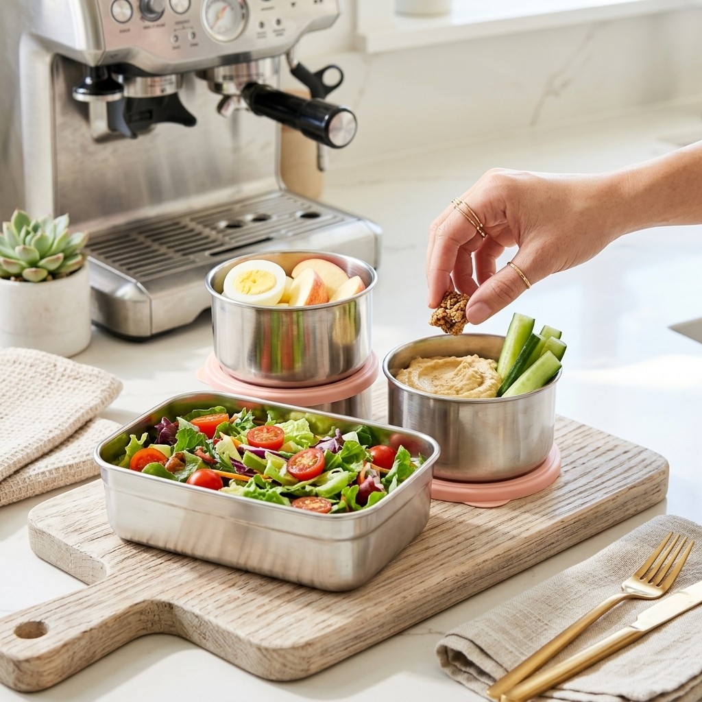 Microwave Safe 304 Stainless S - огляд і ціна Meal Prep Lunch Boxes
