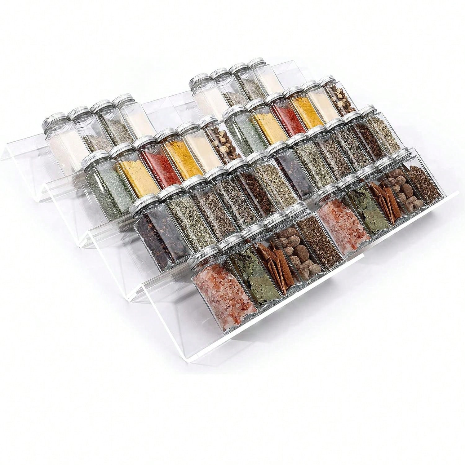 4/2 Layer Spice Drawer Organiz - огляд і ціна Spice Jar Labels