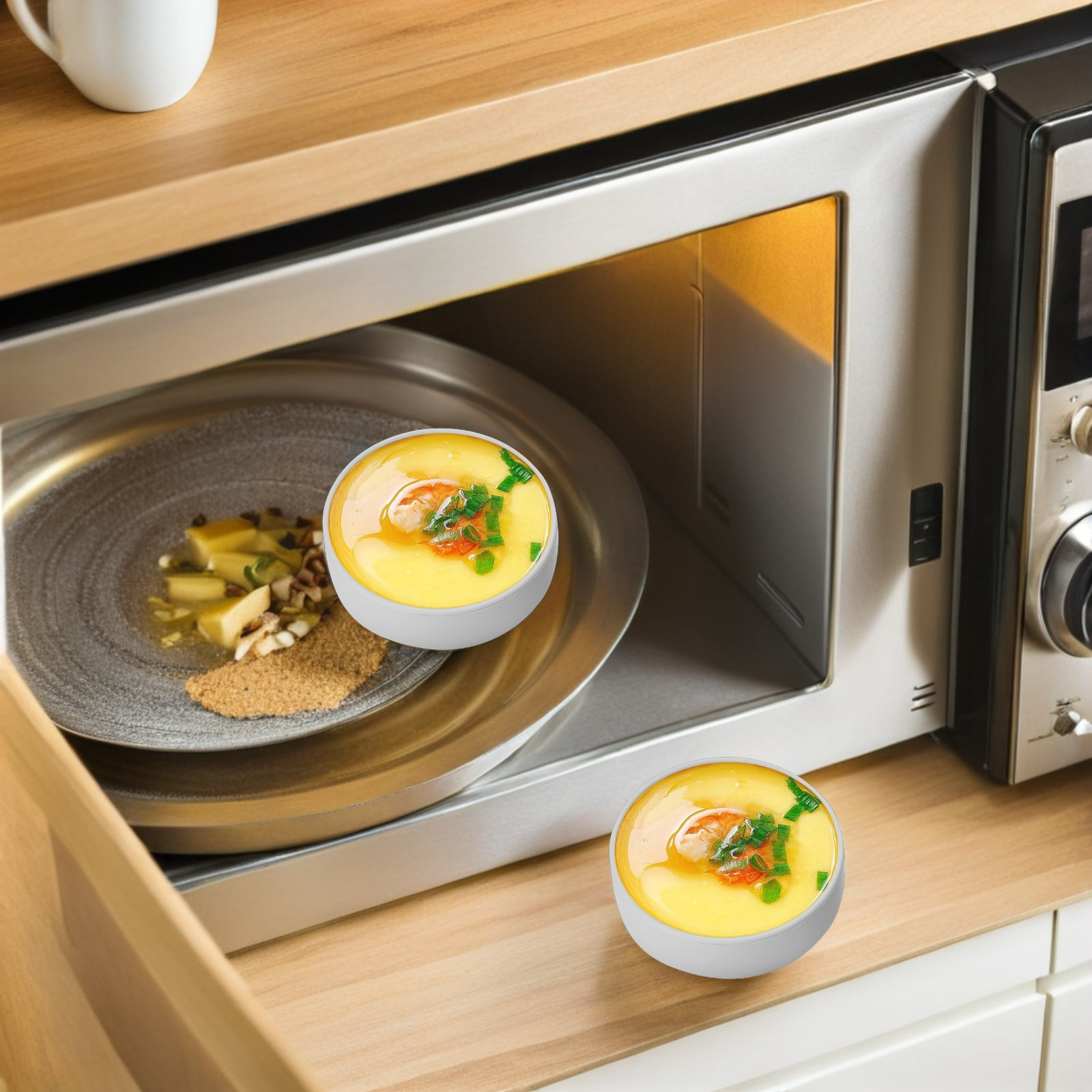 3Pcs Silicone Air Fryer Egg Mo - огляд і ціна Meal Prep Eggs
