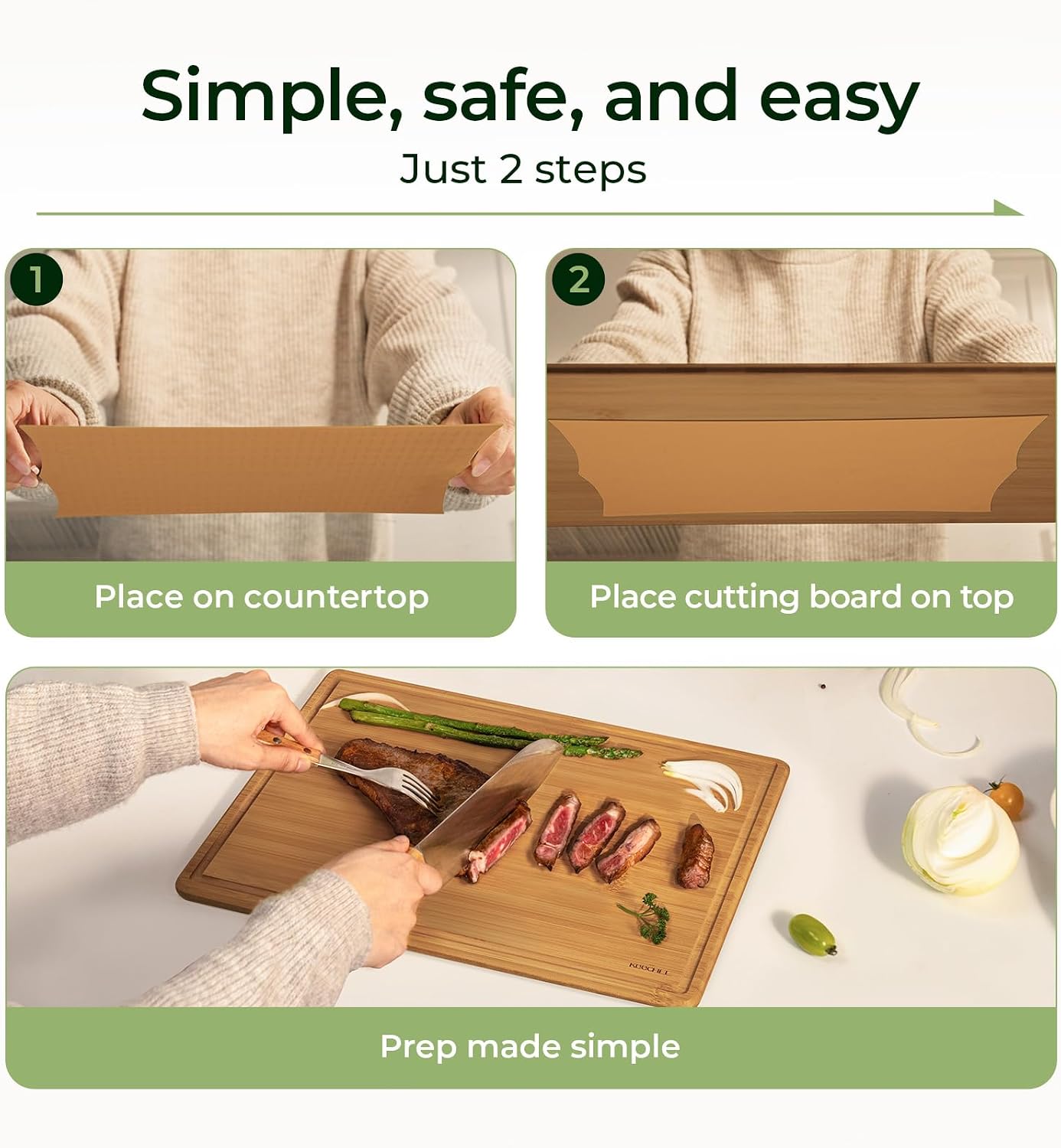 Keechee Bamboo Cutting Board w - огляд і ціна Meal Prep Format