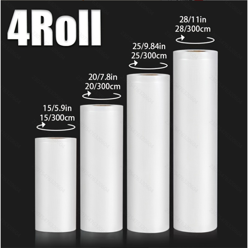 4pcs Vacuum Sealer Bags: 4 Rol - огляд і ціна Meal Prep Xl