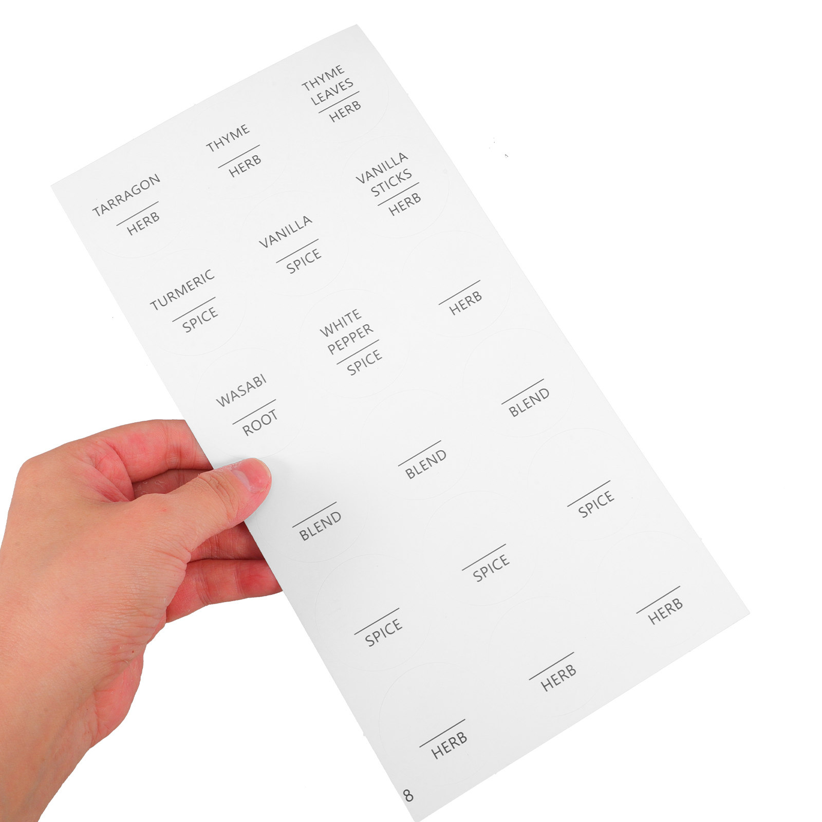 8 Sheets Waterproof Minimalist - огляд і ціна Spice Jar Labels