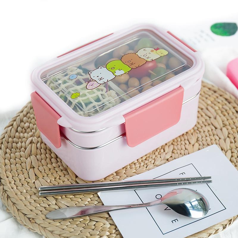 With Random Pattern Cartoon Lu - огляд і ціна Meal Prep Lunch Boxes