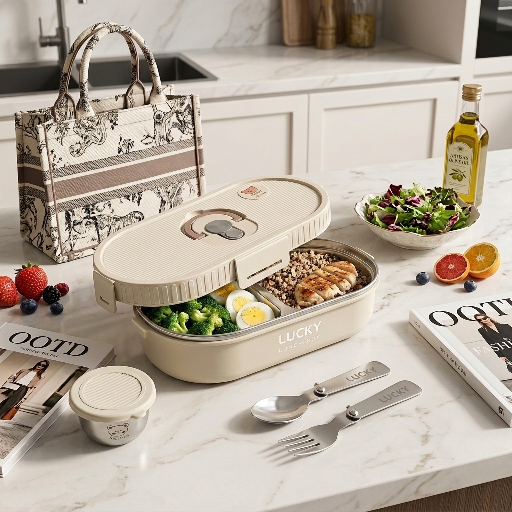 Microwavable 304 Stainless Ste - огляд і ціна Meal Prep Lunch Boxes