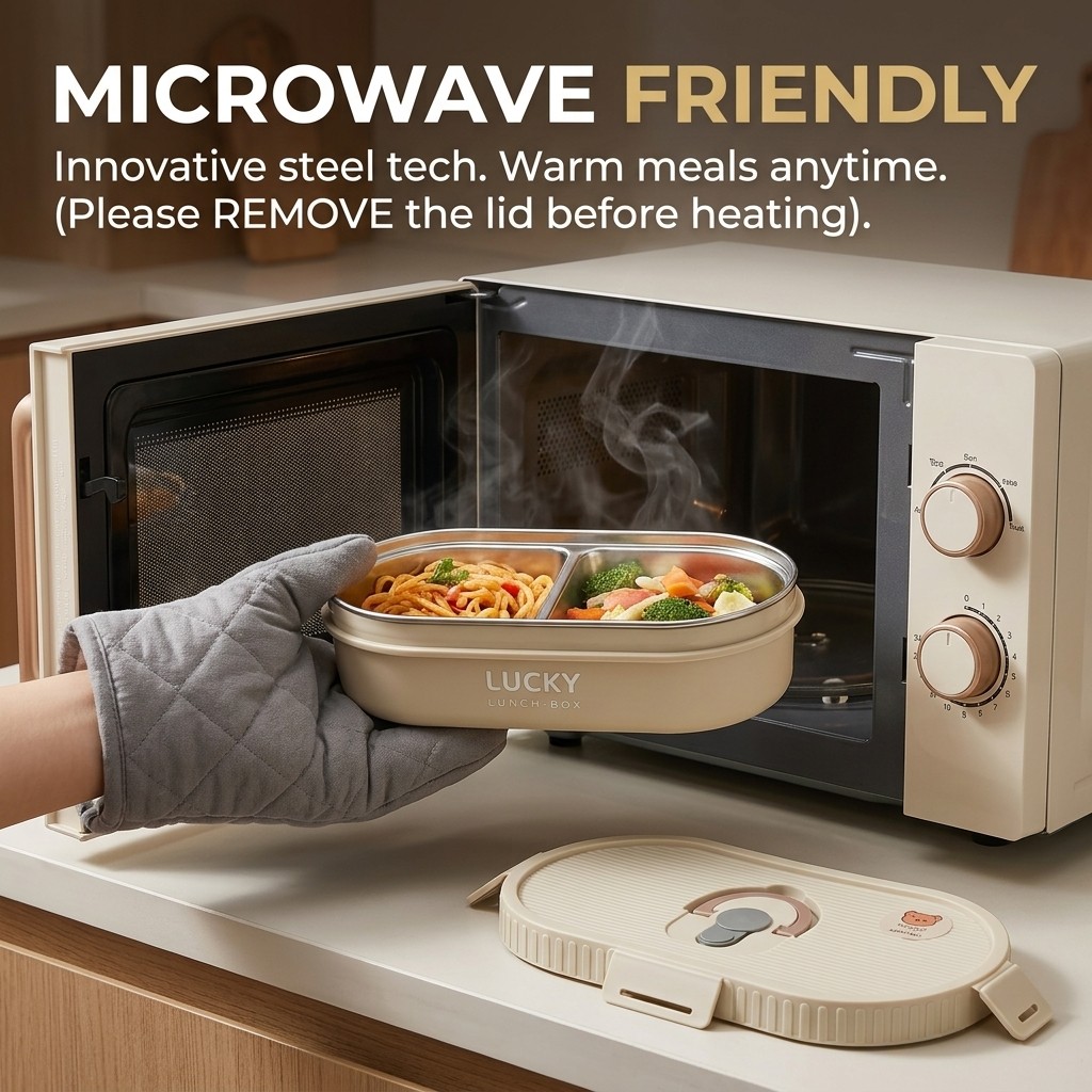 Microwavable 304 Stainless Ste - огляд і ціна Meal Prep Lunch Boxes