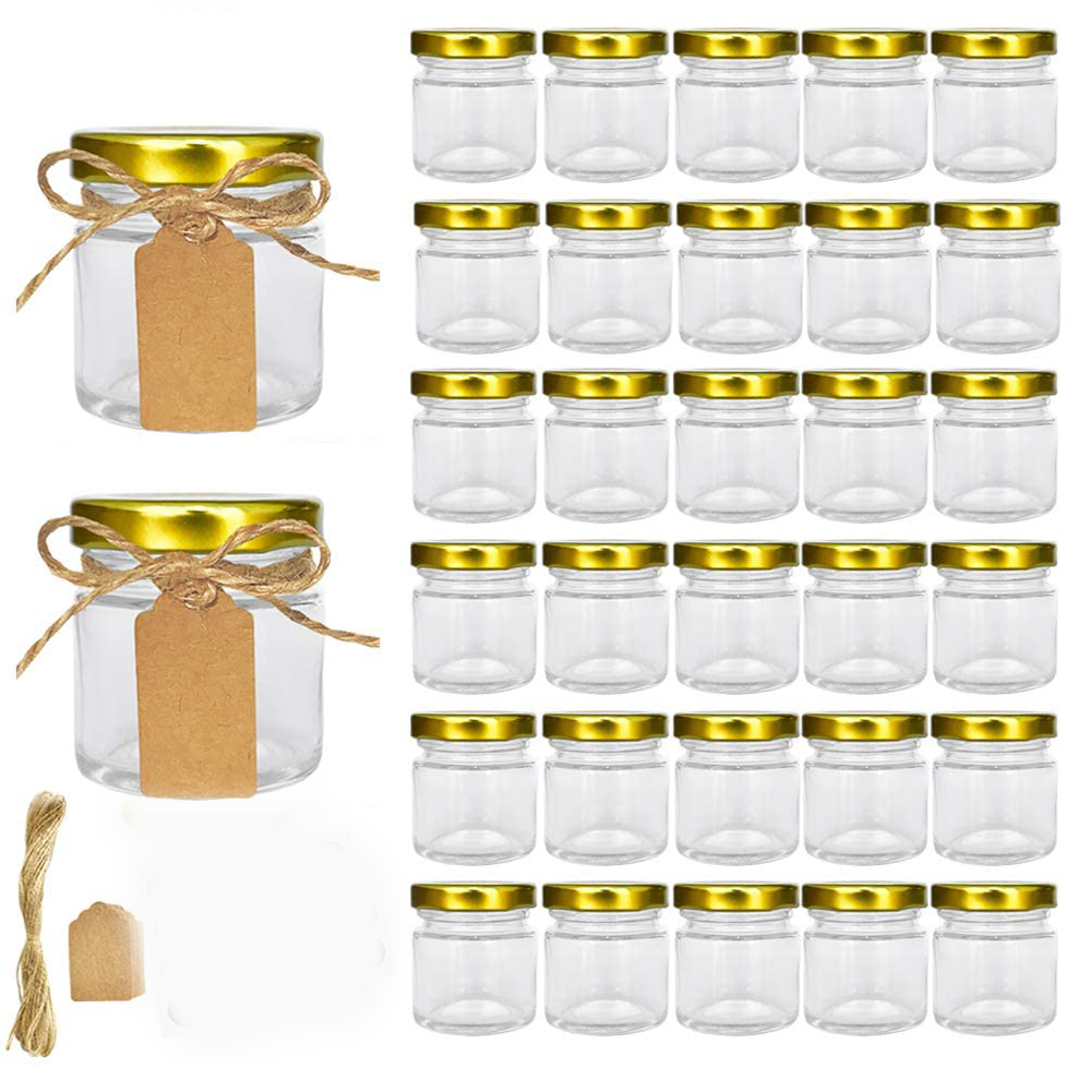 Glass Jars with Gold Lids, Min - огляд і ціна Spice Jar Labels