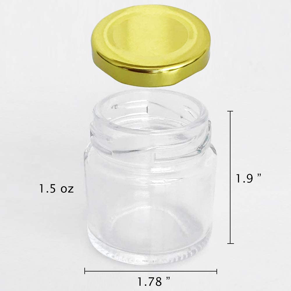 Glass Jars with Gold Lids, Min - огляд і ціна Spice Jar Labels