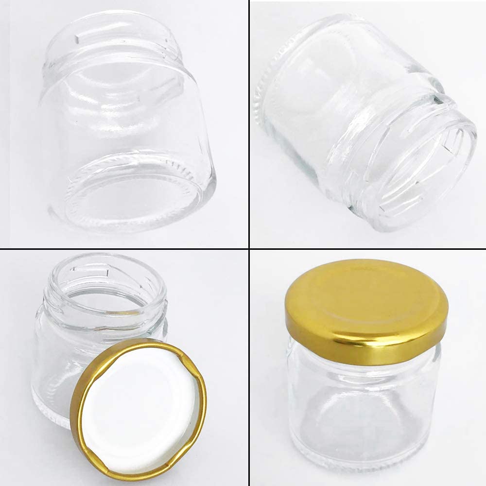 Glass Jars with Gold Lids, Min - огляд і ціна Spice Jar Labels