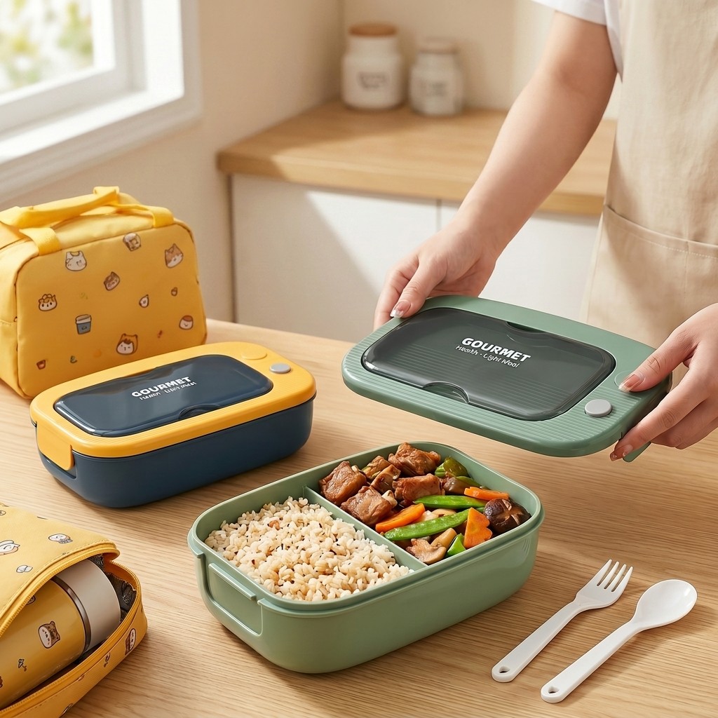 Microwavable Plastic Bento Box - огляд і ціна Meal Prep Lunch Boxes