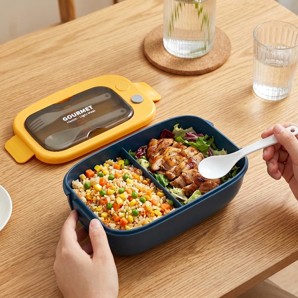Microwavable Plastic Bento Box - огляд і ціна Meal Prep Lunch Boxes