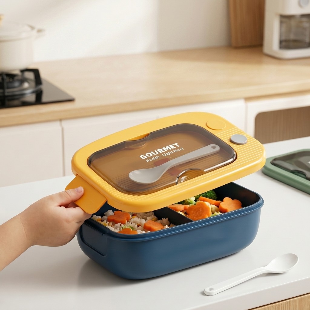 Microwavable Plastic Bento Box - огляд і ціна Meal Prep Lunch Boxes
