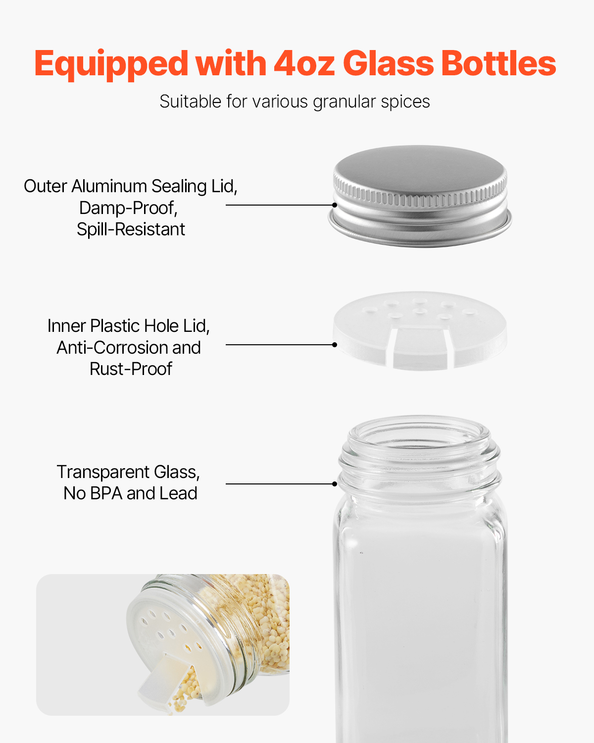 SucceBuy Spice Rack Organizer  - огляд і ціна Spice Jar Labels