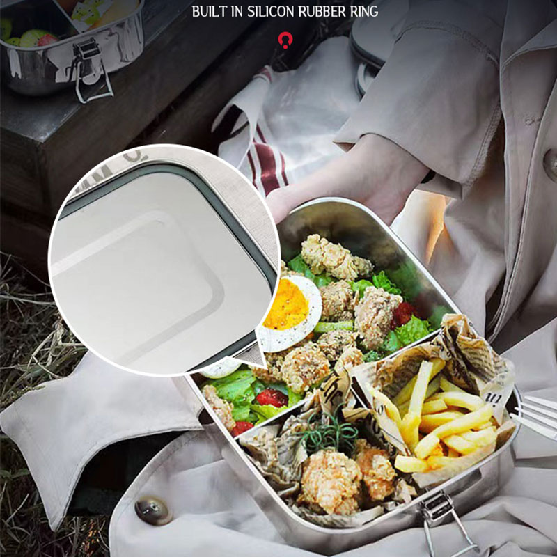 304 Stainless Steel Square Lun - огляд і ціна Meal Prep Lunch Boxes