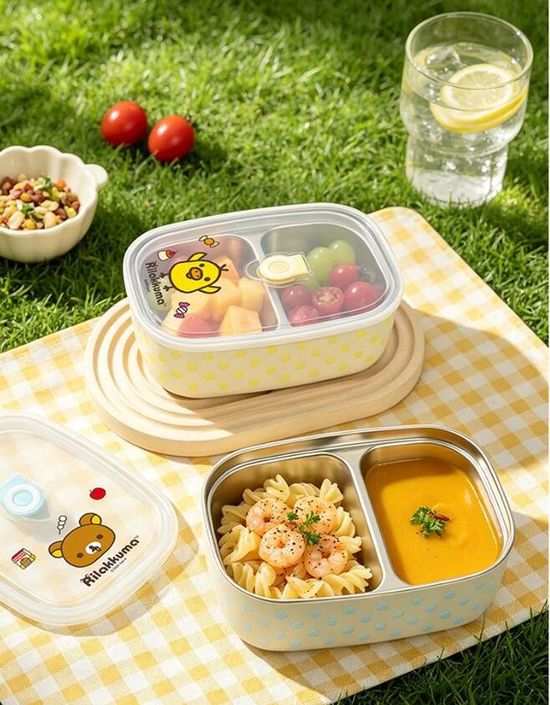 Rilakkuma Stainless Steel Bent - огляд і ціна Meal Prep Lunch Boxes