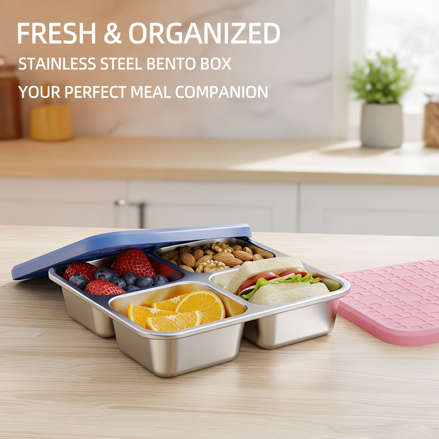 304 Stainless Steel Divided Lu - огляд і ціна Meal Prep Lunch Boxes