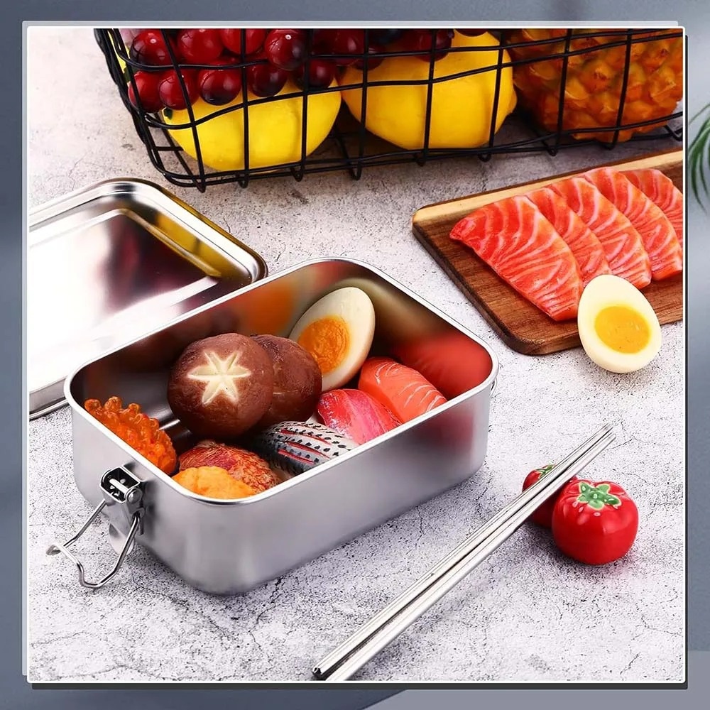 Stainless Steel Bento Box Meta - огляд і ціна Meal Prep Lunch Boxes